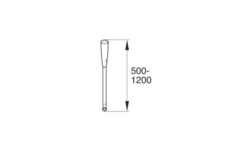 Deckenhänger kpl. 130 - 600 mm